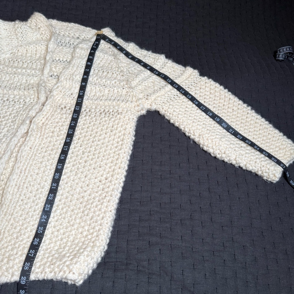 Cozy Cream Knit Cardigan - Picture 6 of 9